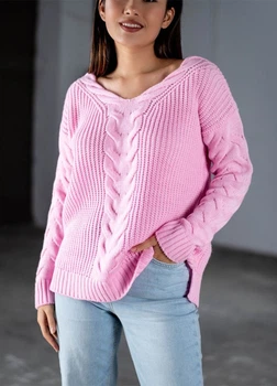 Свитер "Єва" Розовий 44-48 Oversize Anika 000005540