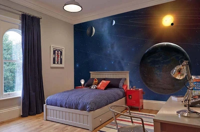 3D Фото Обои PHOTODECOR "Планеты и звезды" 1 кв.м.