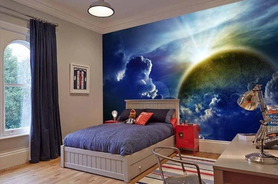 3D Фото Обои PHOTODECOR "Солнце в облаках" 1 кв.м.