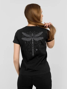Футболка жіноча Dubhumans Dragonfly Чорний XL (DRG-TW-B-XL)