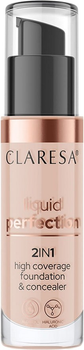 Тональний крем та консилер Claresa 2в1 Liquid Perfection 104 Nude 34 г (5903819817690)