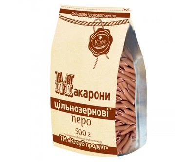 Макароны цельнозерновые Перо TM Козуб продукт 500 g