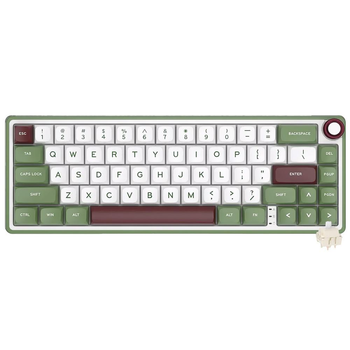 Клавіатура Royal Kludge R65 Біло-Салатова Механічна з RGB Підсвічуванням HOTSWAP Ергономічний 65% формат Chartreuse Switch