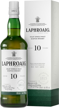 Віскі Laphroaig 10 років витримки 0.7 л 40% (5010019640260)