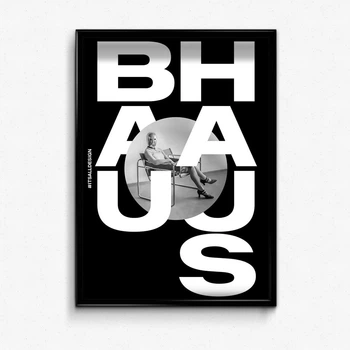 Постер в рамке BAUHAUS black А4