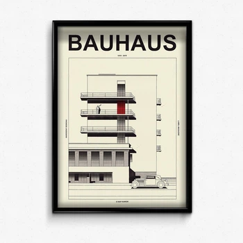 Постер в рамке BAUHAUS city А4