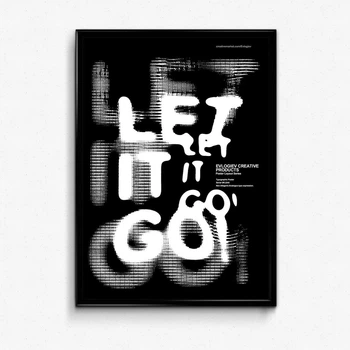 Постер в рамке Let it Go А4