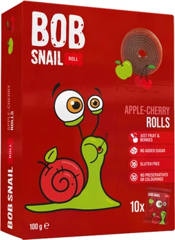Натуральні цукерки Bob Snail Яблучно-вишневі 100 г (4820219347651)