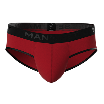 Чоловічі анатомічні сліпи з бавовни, Anatomic Slips Black Series, червоний XL BS190-07