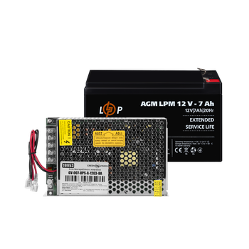 Блок бесперебойного питания с АКБ GreenVision GV-007-UPS-A-1203-8A-7Ah