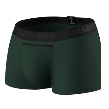 Труси боксери чоловічі бавовняні Anatomic Classic 1.2 Black Series, темно-зелений M BSO100-13