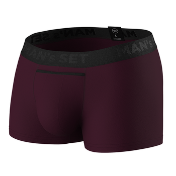 Трусы боксеры мужские хлопковые Anatomic Classic 1.2 Black Series, марсала L BSO100-140