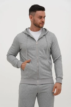 Кофта на замке спортивная Trend Collection 335 светло-серый (№5 light grey) 2XL