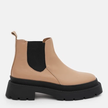 Жіночі демісезонні челсі шкіряні низькі Ashoes Мира 39 25 см Св.Карамель (ROZ6501005090)