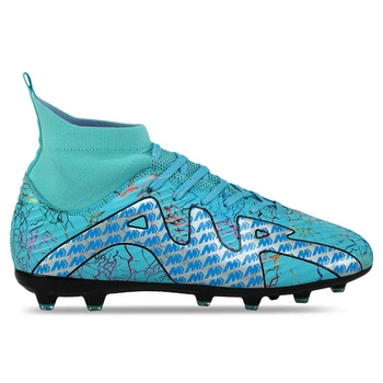 Бутсы футбольные с носком SP-Sport CK15 размер 43 Mint-Blue