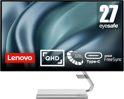 Монитор 27" Lenovo Q27h-20 2K IPS 70 Гц