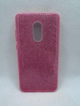 Чехол Fashion Case Глянец Блёстки для Xiaomi Redmi Note 4x / Redmi Note 4 Розовый