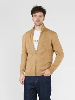 Кофта чоловіча бежева Arber Zipper-cardigan N-MTR-15 S зріст 4 бежевий (M10.30.16.431)
