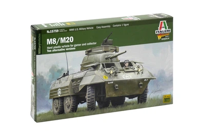 Сборная модель 1/56 бронемашины M8/M20 Italeri 15759