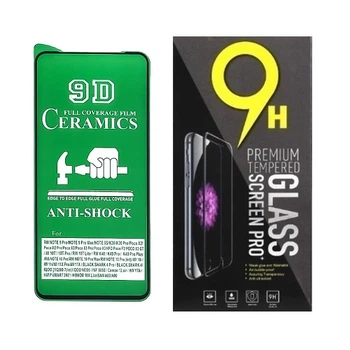 Противоударная защитная пленка Ceramics для Infinix Hot 9, Infinix Hot 40i (X6528) Full Glue с черной рамкой