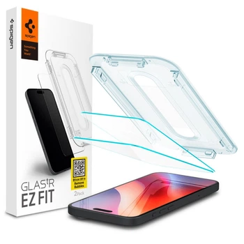 Защитное стекло Spigen Glas.tR EZ FIT 2-Pack для iPhone 15 Plus/16 Plus Clear (AGL06883)