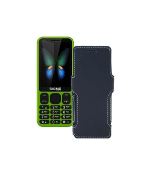 Чохол-книжка з екошкіри для телефону Sigma X-treme 351 Lider Чорний матовий