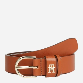 Ремінь жіночий з натуральної шкіри Tommy Hilfiger 630629977 92 см Коричневий (1159813396)