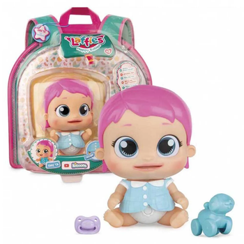 Lalka bobas Imc Toys Laffies Greta interaktywna z niebieskimi włosami (8421134093362)