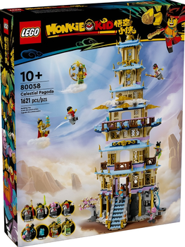 Zestaw klocków LEGO Monkie Kid: Niebiańska pagoda 1621 element (80058)