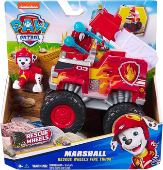 Ігровий набір Paw Patrol Цуценячий патруль Великий рятувальний автомобіль-трансформер з водієм Маршал серія Мега колеса (SM17776/6069306)