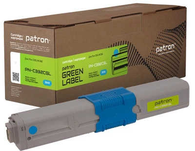 Тонер-картридж Patron Green Label Oki 46508735 Cyan (PN-C332CGL)
