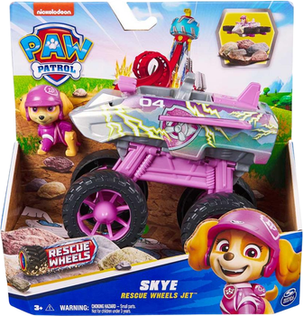 Ігровий набір Paw Patrol Щенячий патруль Великий рятувальний автомобіль-трансформер з водієм Скай серія Мега колеса (SM17776/6069303)