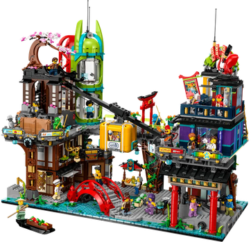 Zestaw klocków LEGO Ninjago Rynek miejski NINJAGO 6163 elementy (71799)