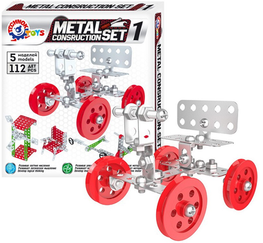 Конструктор металевий Technok Set 1 6399 112 елементів (4823037606399)