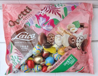 Шоколадні яйця LAICA асорті з шоколадними фігурками laica 1 kg
