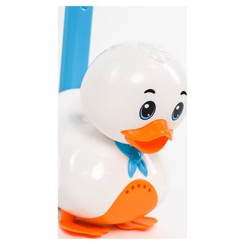 Игрушка каталка утка Push & Pull White Duck для малышей с анимированным крякающим звуком Белая