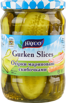 Огірки HAYCO Мариновані 580 мл (4823079006409)