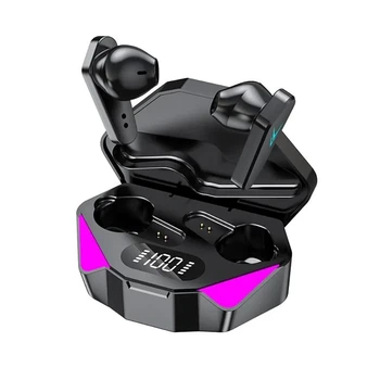 Ігрові геймерські бездротові навушники Bluetooth TWS X15 стерео гарнітура з мікрофоном зарядним кейсом