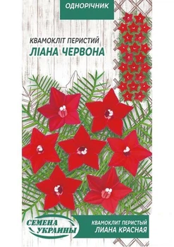 Квамоклит "Кипарисная лиана красная" ТМ "Семена Украины" 0.25г (15554)