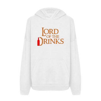 Худи с принтом ТiШОТКА Lord of the drinks С юмором про The Lord of the Rings S Белый (1285649029)