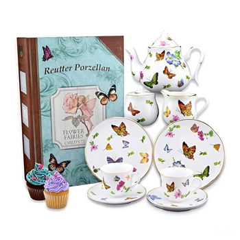 Набор детской посуды 9 шт Reutter Porcelain 094.540/0 Butterfly Белый/Разноцветный