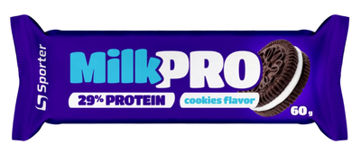 Протеїновий батончик Sporter MILK PRO 29% protein 60 г Печиво