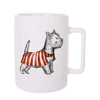Чашка фарфоровая Flora Pets 450 мл. 33568 Белый