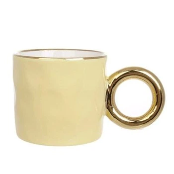 Чашка фарфоровая Flora 300 мл. 33580 Желтый