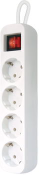 Сітковий фільтр Defender S418 1.8 m 4 троянд Switch White UA (992370) (6922309)