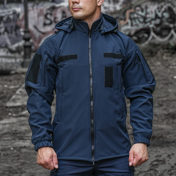 Куртка SoftShell ГСЧС цвет синий 62