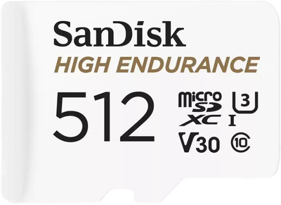 Карта памяти SanDisk High Endurance microSDXC UHS-I 512GB Class 10 (SDSQQNR-512G-GN6IA)