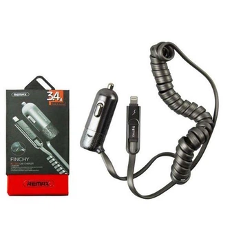 Автомобільний зарядний пристрій Чорний REMAX RCC-103 Dual Lightning + Micro (RCC-103)