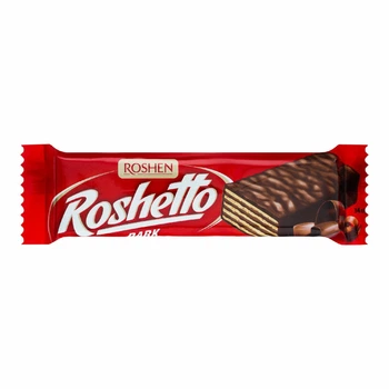 Вафельный батончик Roshetto Dark chocolate 34 г х 25 штук