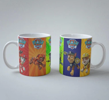 Подарочная чашка с принтом Щенячий Патруль (Paw Patrol) 4 330 мл.